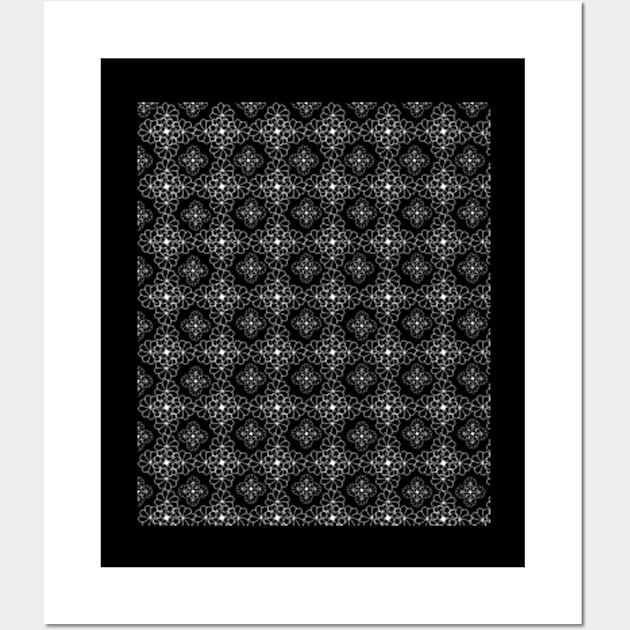 Floral geometric pattern Wall Art by Ezzkouch